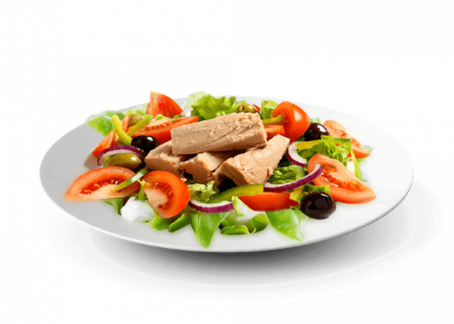 Salade niçoise.