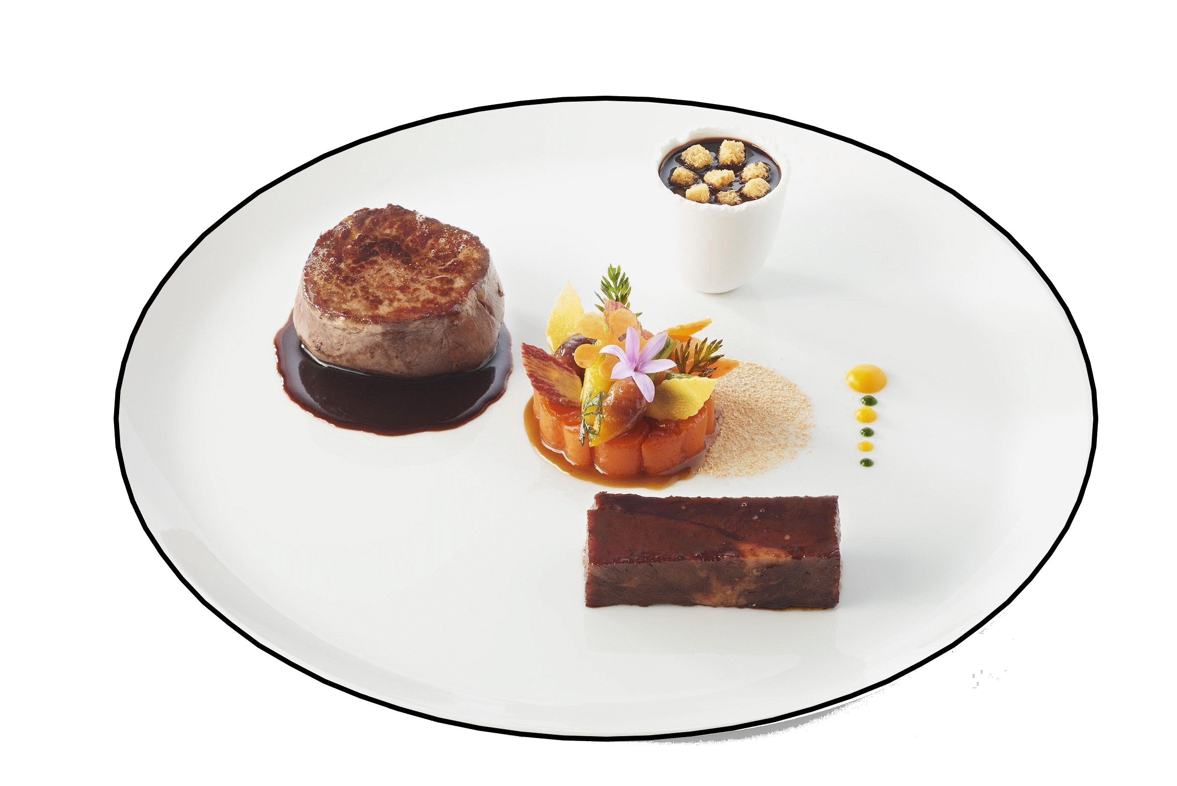 Unr assiette de desserts V-I-P.