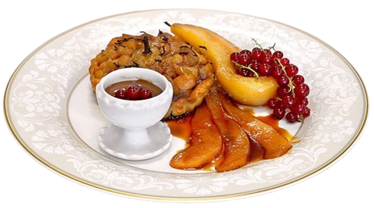 Assiette de desserts.