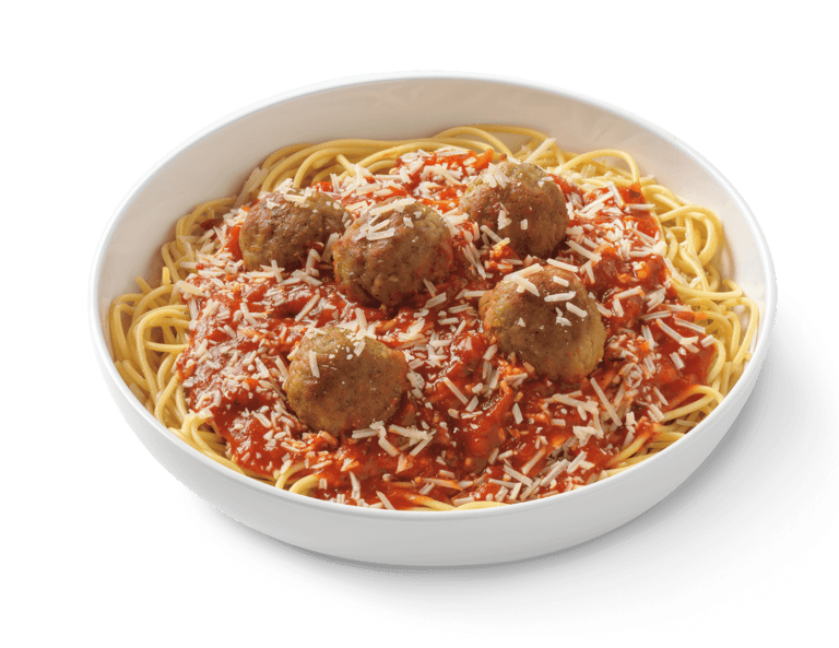 Spaghettis Et Boulettes De Viande.